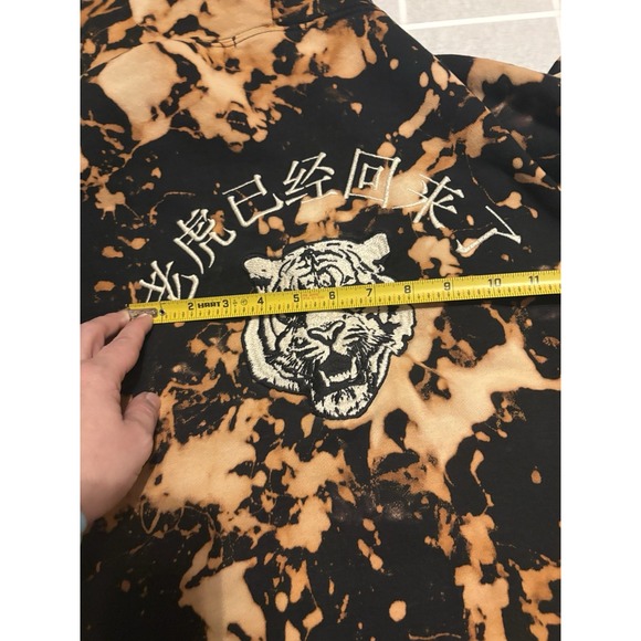 Brandy Melville Return Of The Tiger Hoodie 1986 Bleached Tye Dye California Cool - Picture 11 of 11